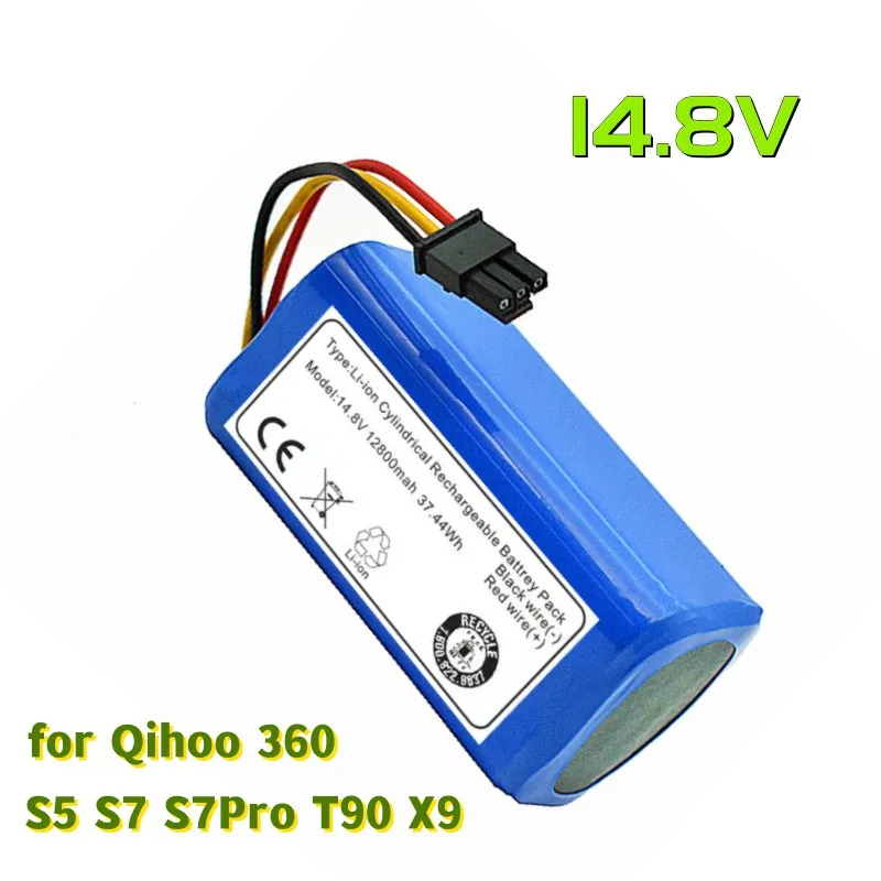 

14.8v 12800mah Robot Vacuum Cleaner Battery Pack for Qihoo 360 S5 S7 S7Pro T90 X9 Robotic Vacuum Cleaner Replacement Batteries