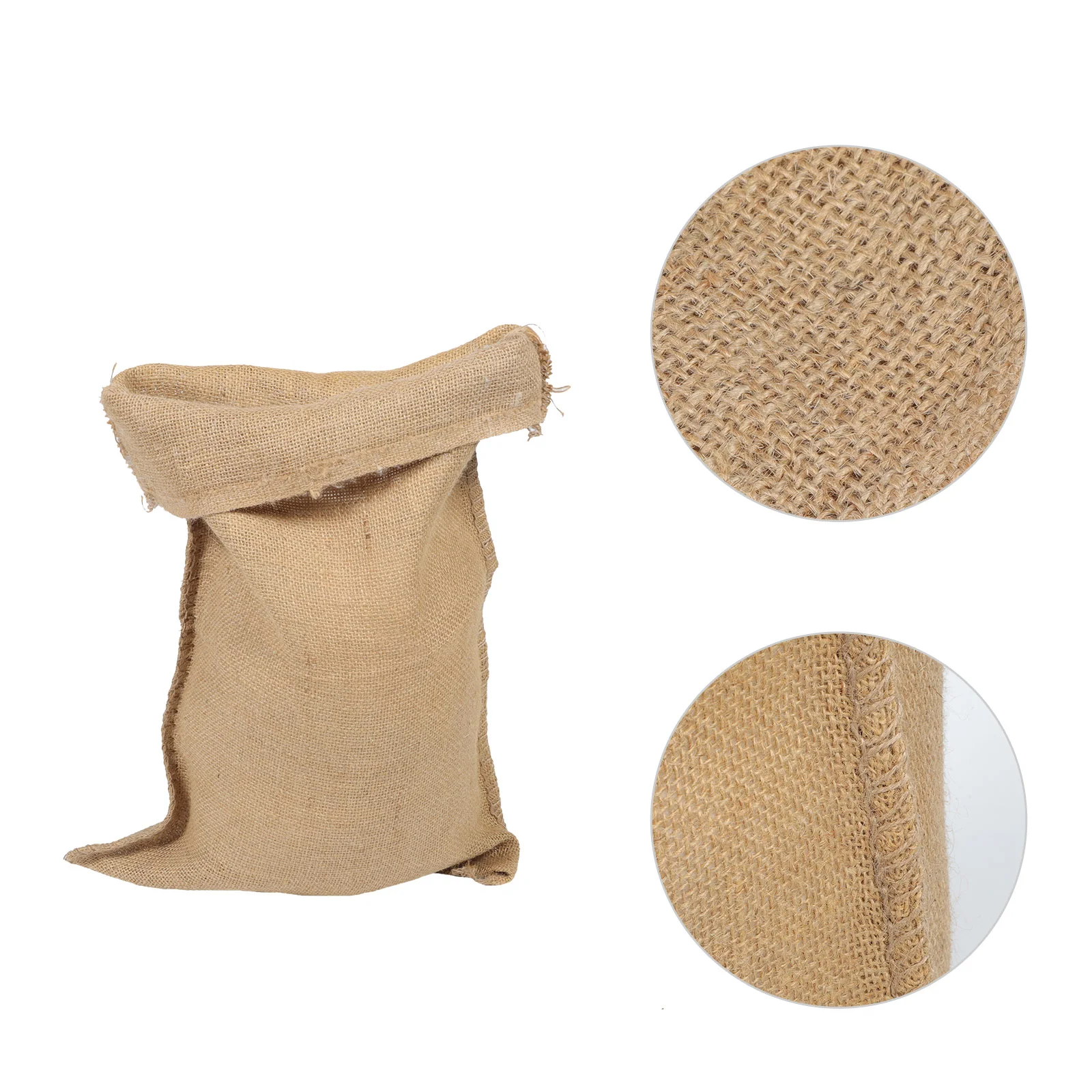 

3pcs Vegetable Jute Bags Multi-functional Burlap Bags Sand Storage Pouches
