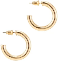 fashion chunky open hoops stainless steel hoop earrings for women girls party jewelry gift