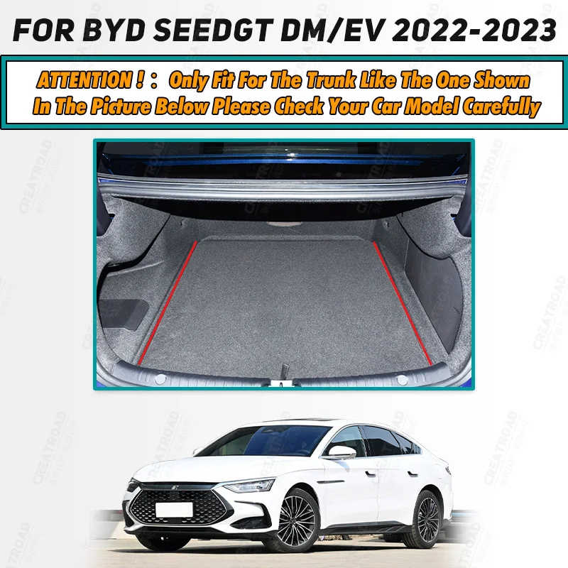 Коврик для багажника автомобиля BYD SEEDGT DM/EV 2022 2023 автомобильные аксессуары на