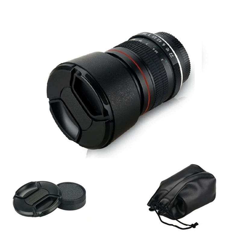 

85mm F1.8 Large Aperture Fixed Focus Portrait Macro Manual Medium Telephoto Macro Lens for D610 D600 D500 D5100 Camera H8WD