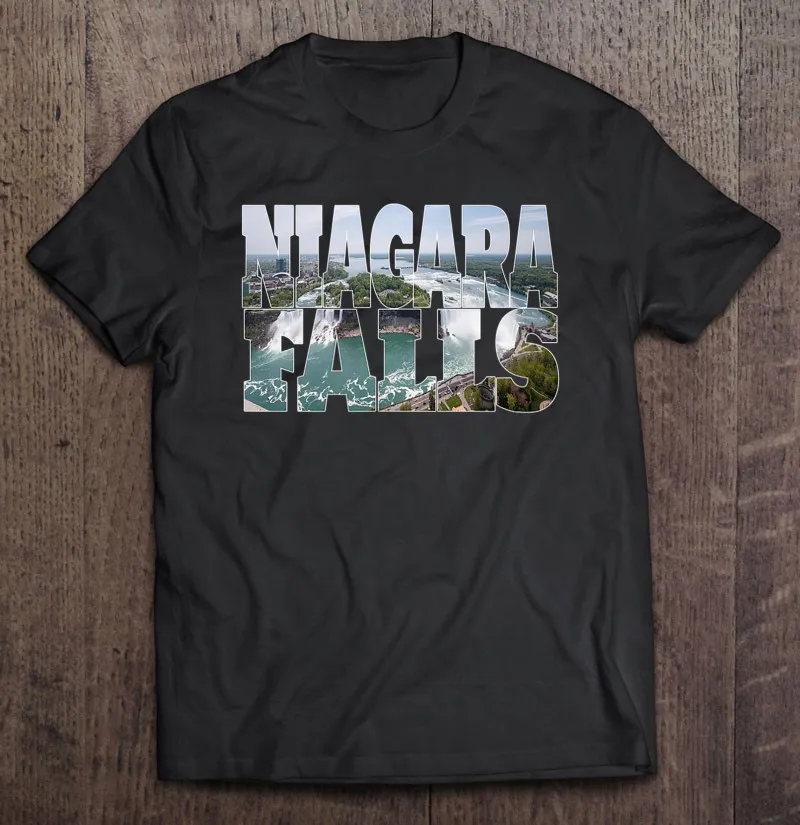 

Футболка Мужская/женская оверсайз, топ с рисунком пейзажа Ниагара Фолз, Канада, США