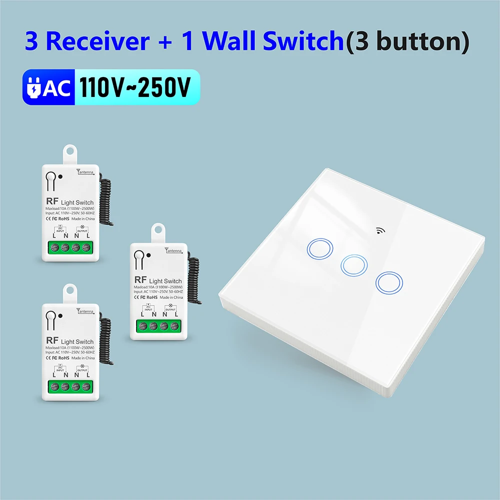 

Беспроводной умный выключатель SLMPLEFUN 433 МГц