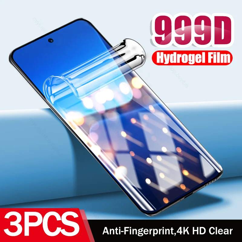 

3 шт. 999D изогнутые мягкие гидрогелевые пленки для Xiao mi 13 5G Защитная пленка для экрана не стекло на Xiomi Xiaomy Mi13 mi 13 Pro Mi13pro