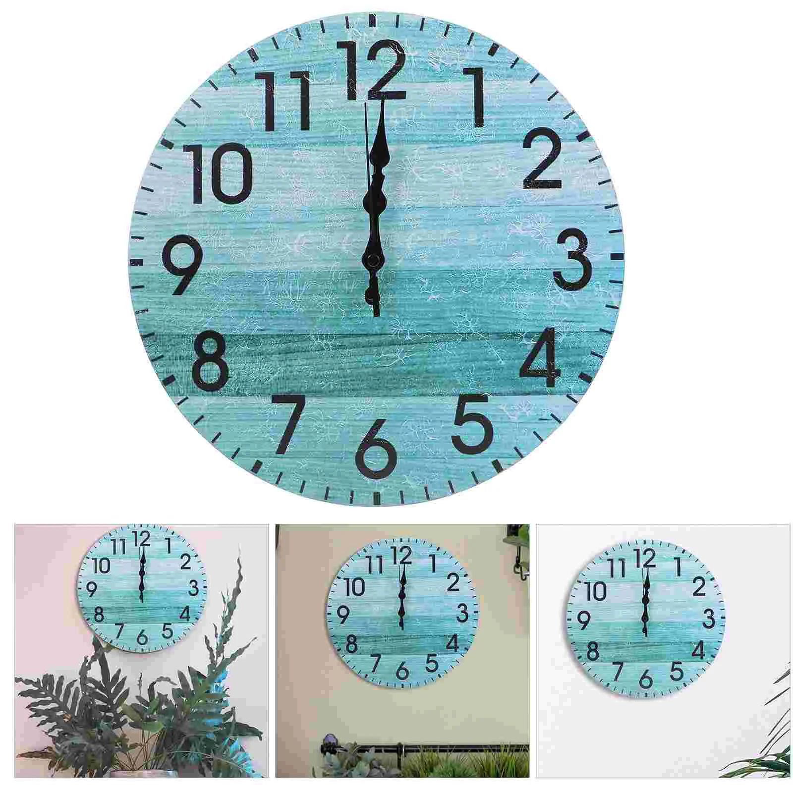 

Simple Style Wall Clock Home Decor Supplies Modern Living Room Mute Clock Decor