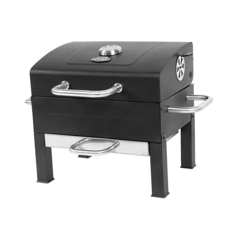

Expert Grill Premium Portable Charcoal Grill, Black and Stainless Steel
