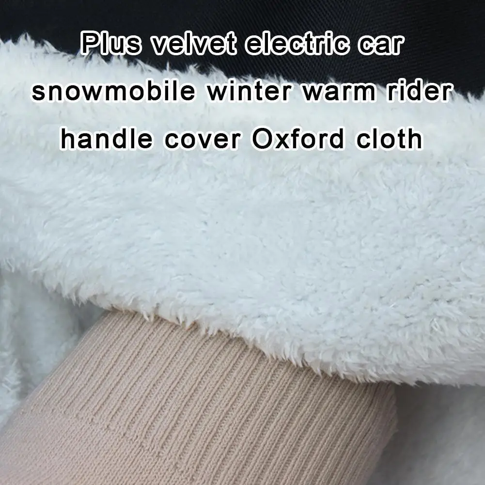 

Motorcycle Handle Gloves Thick Warm Motor Handlebar Snowmobile Waterproof Winter Hand Warmer Cover Gloves For Winter Motorc B3f9