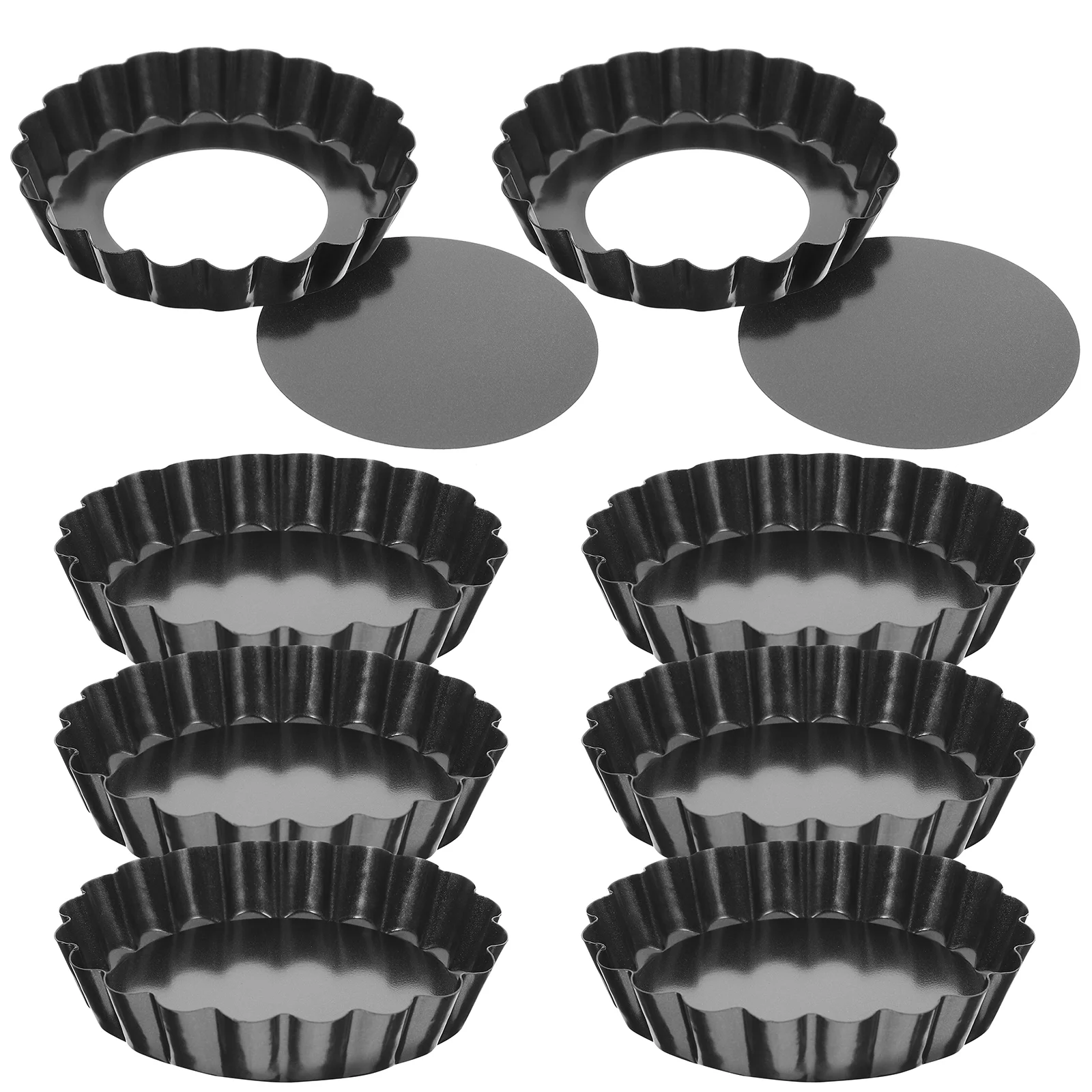 

8pcs Round Pie Pans Muffin Pan Baking Pans Pie Pans For Baking Tart Molds For Baking Baking Pan Small Baking Pans Tart Mold