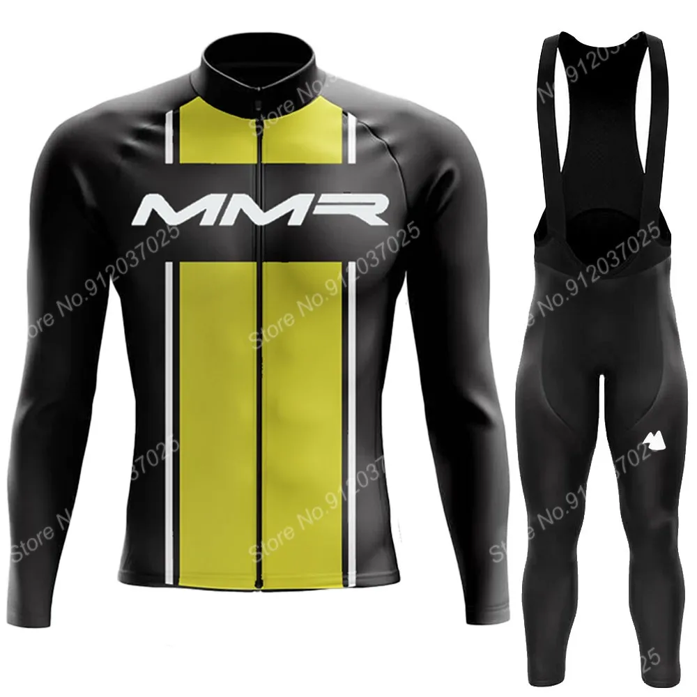 

MMR команда 2022 Велоспорт Джерси комплект летняя одежда мужской костюм с длинным рукавом горный велосипед Дорожные брюки нагрудник Ropa Ciclismo