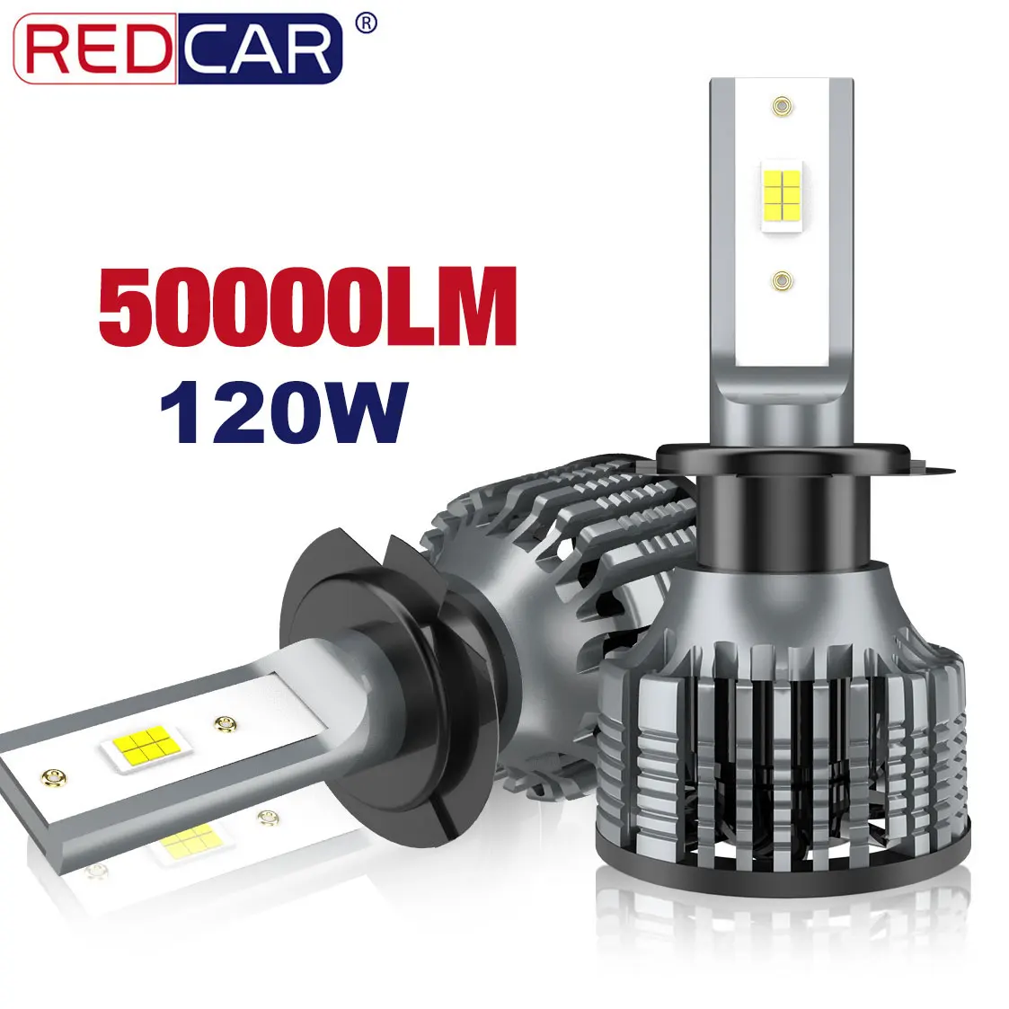 

2pcs 50000LM High Power 120W H7 Led Headlight Canbus H1 H4 H8 H9 H11 Bulb HB4 HB3 9005 9006 9012 Hir2 Turbo Lamp 6000K Fog Light