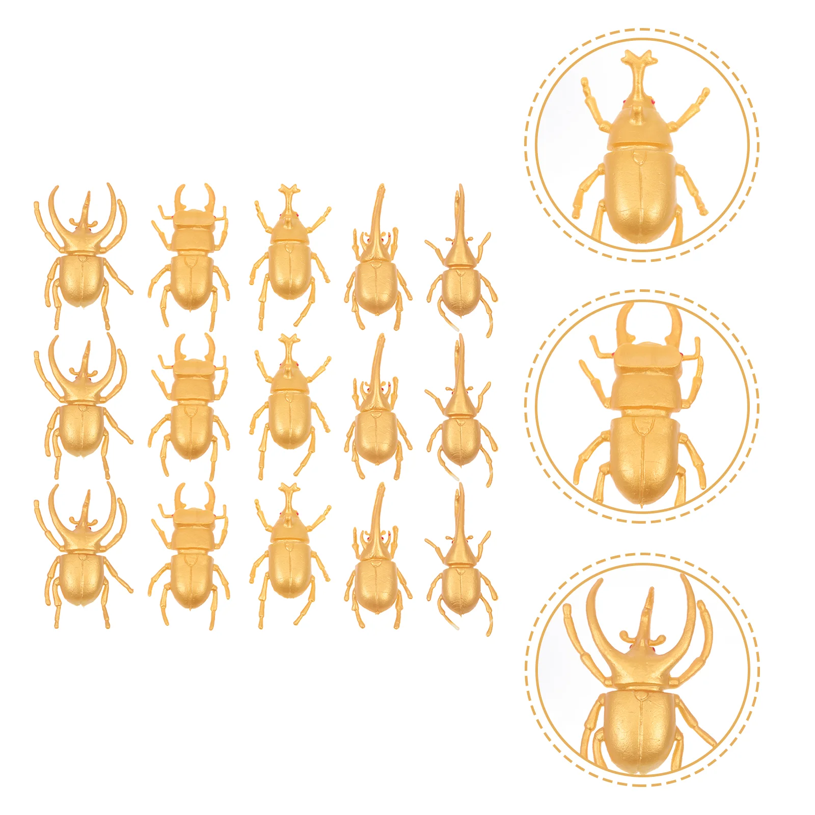 

3 Sets Beetle Assorted Mini Insect Models Animals Toys for Party Favors