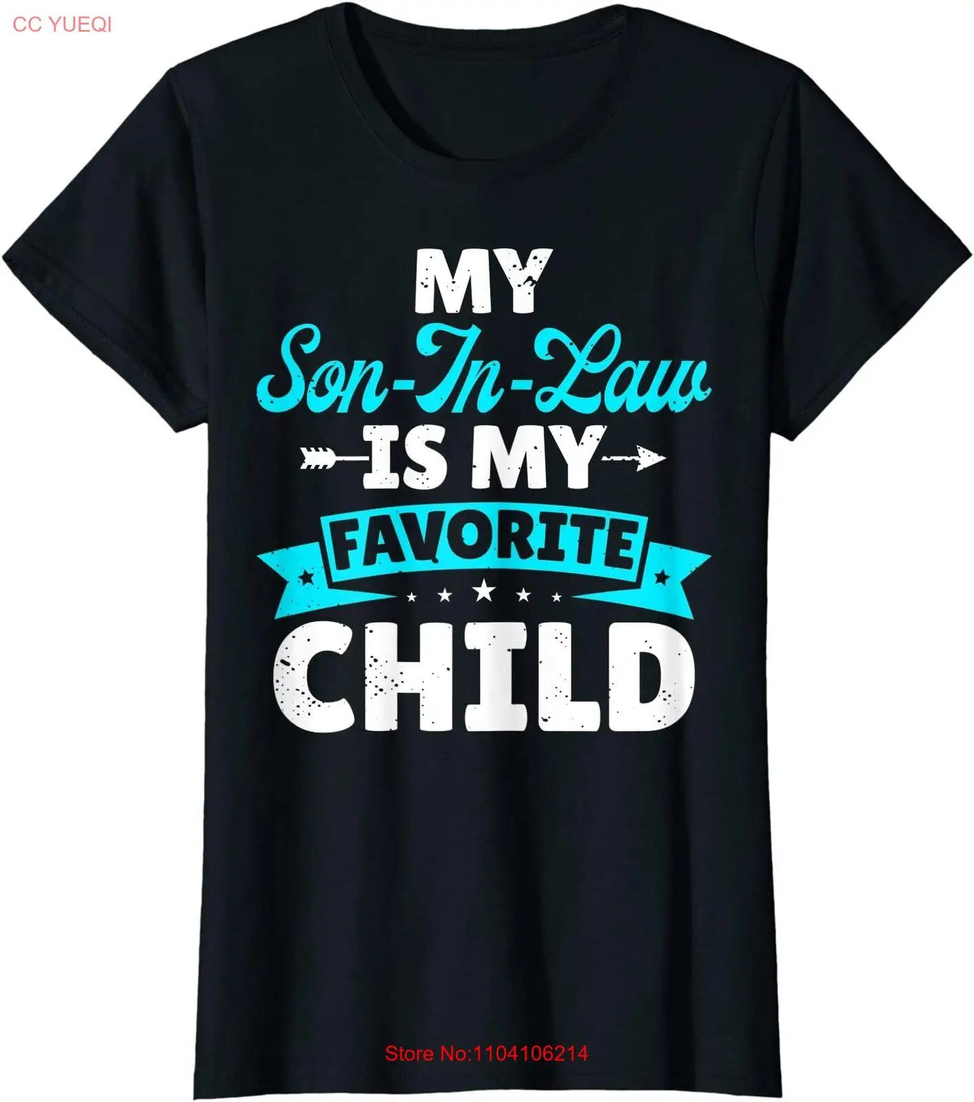 Семейная женская футболка с круглым вырезом Мой сыно в права — моя любимая