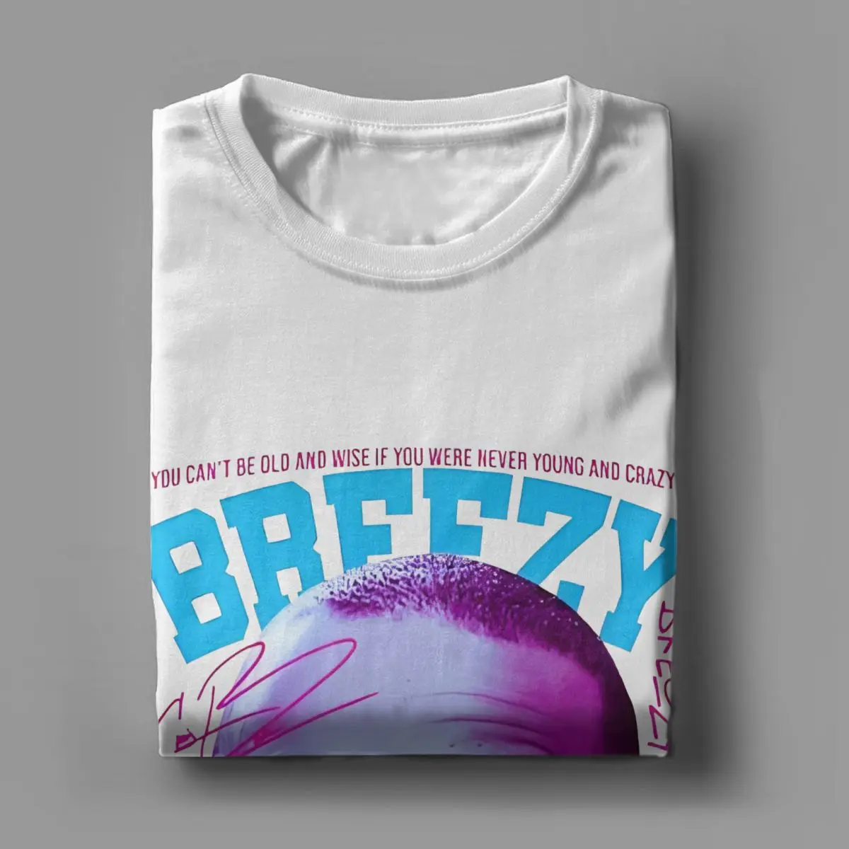 Рэпер Крис Браун Футболка Мужчины Женщины 90-х Музыка Breezy Винтаж из 100% хлопка с