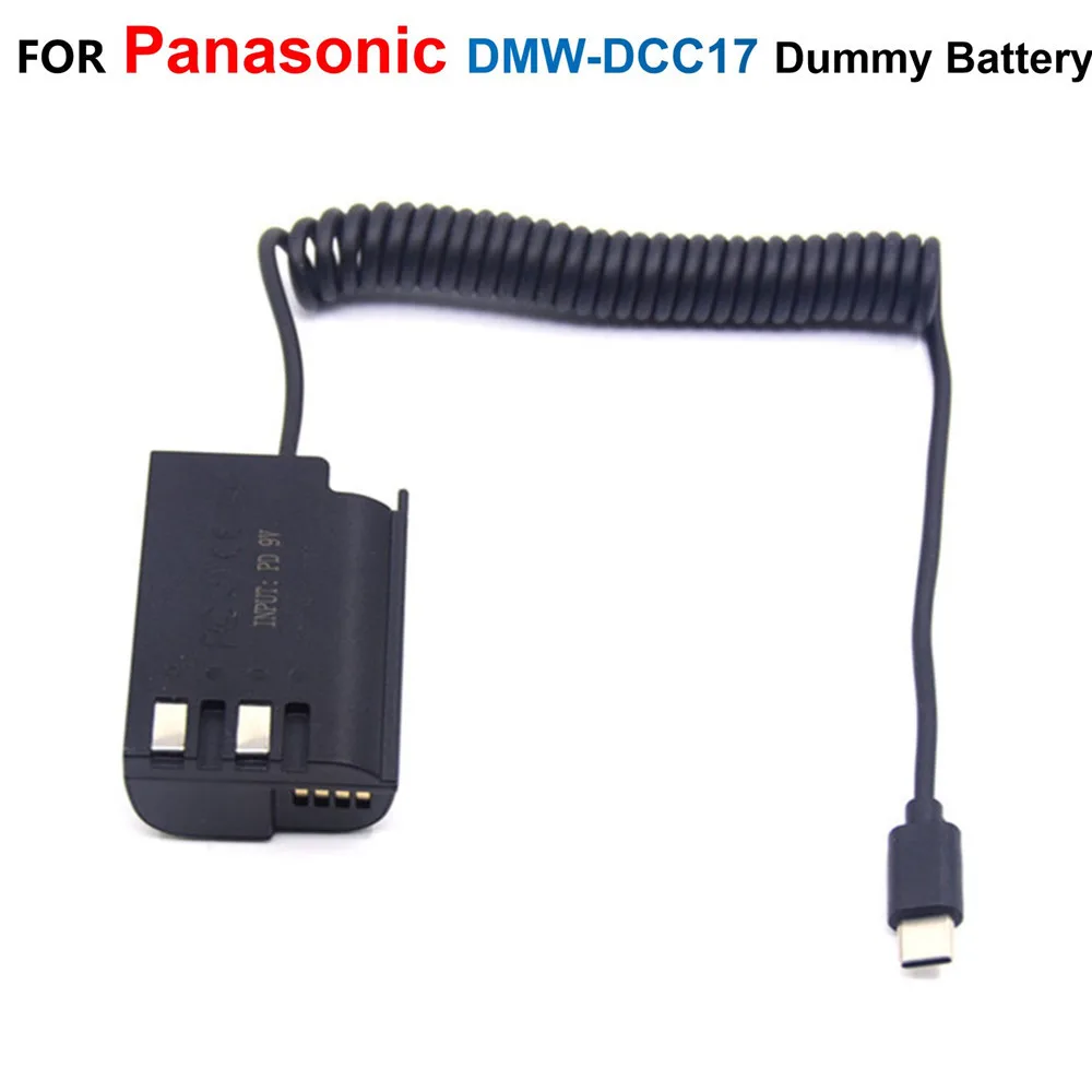 

DMW-BLK22 USB C Power Charger PD Adapter Cable To DMW-DCC17 Dummy Battery For Panasonic Lumix GH6 GH6L GH5II DC-S5 S5K Camera