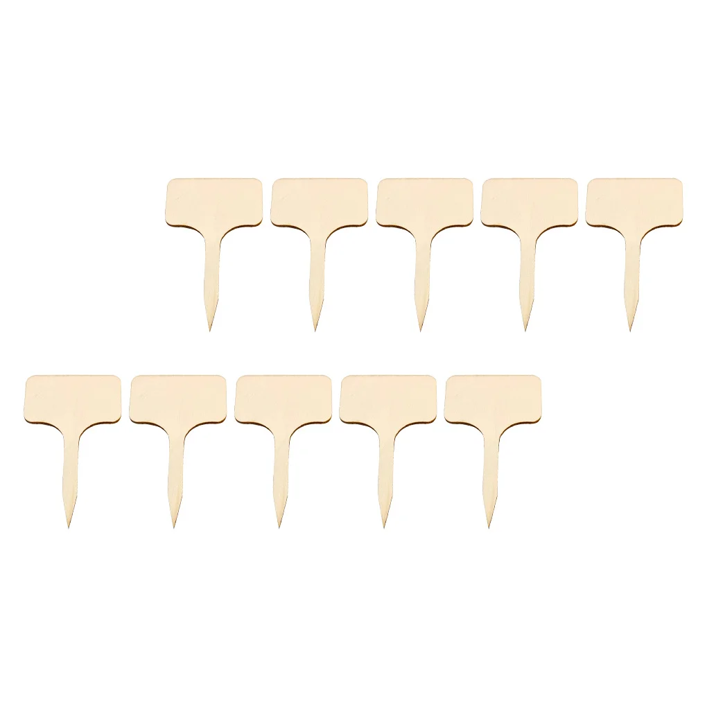 

50 Pack Paint Wood Board Garden Marker Label Memo Sign Tag Restaurant