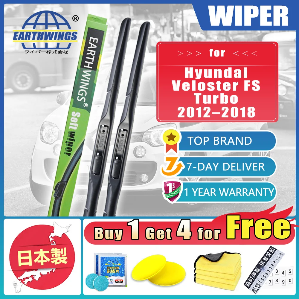 

For Hyundai Veloster FS 2012 2013 2014 2015 2016 2017 2018 Turbo Car Front Wiper Blades Brush Windscreen Windshield Accessories