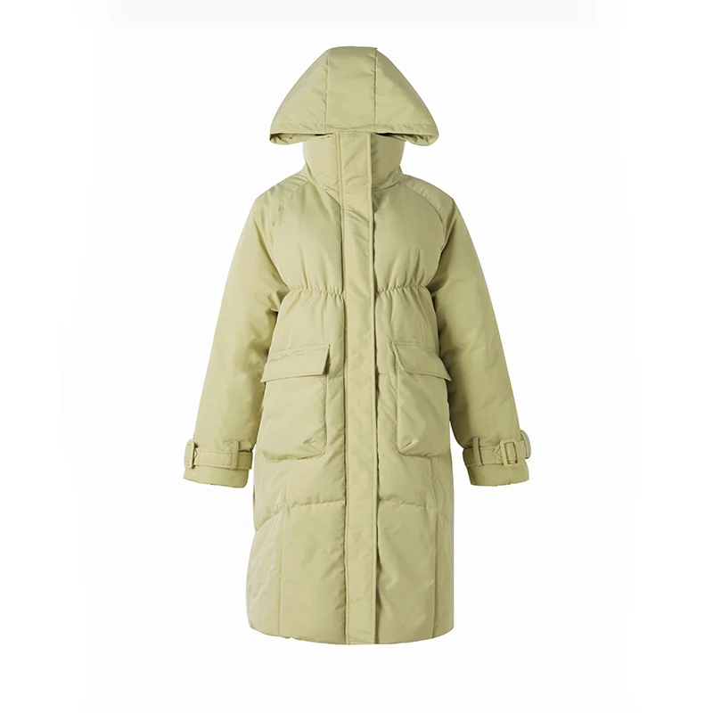 Mid Length Jacket 2022 Winter Ladies Coat Thickened Warm Down Cotton Pie Overcome Ladies Casual Loose Detachable Hat Winter Coat