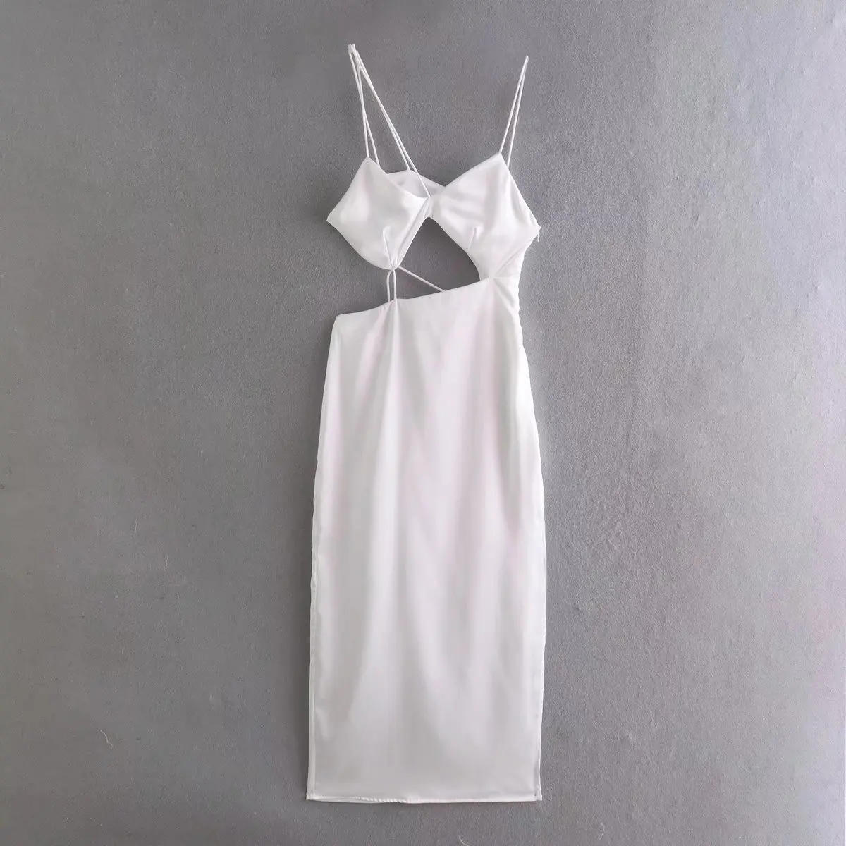 

A.D.EAST-Women's clothing asymmetric hollow out texture design fashionable skirt with shoulder-straps sexy dress niche