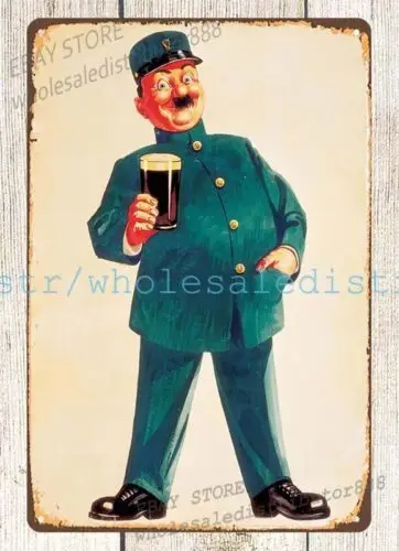 Гиннесс пиво Зоокепер металлическая жестяная вывеска человек пещера настенная