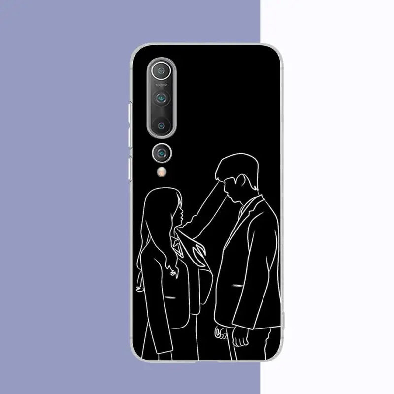 FHNBLJ чехол для телефона с абстрактным изображением пары линий Samsung S21 A10 Redmi Note 7 9