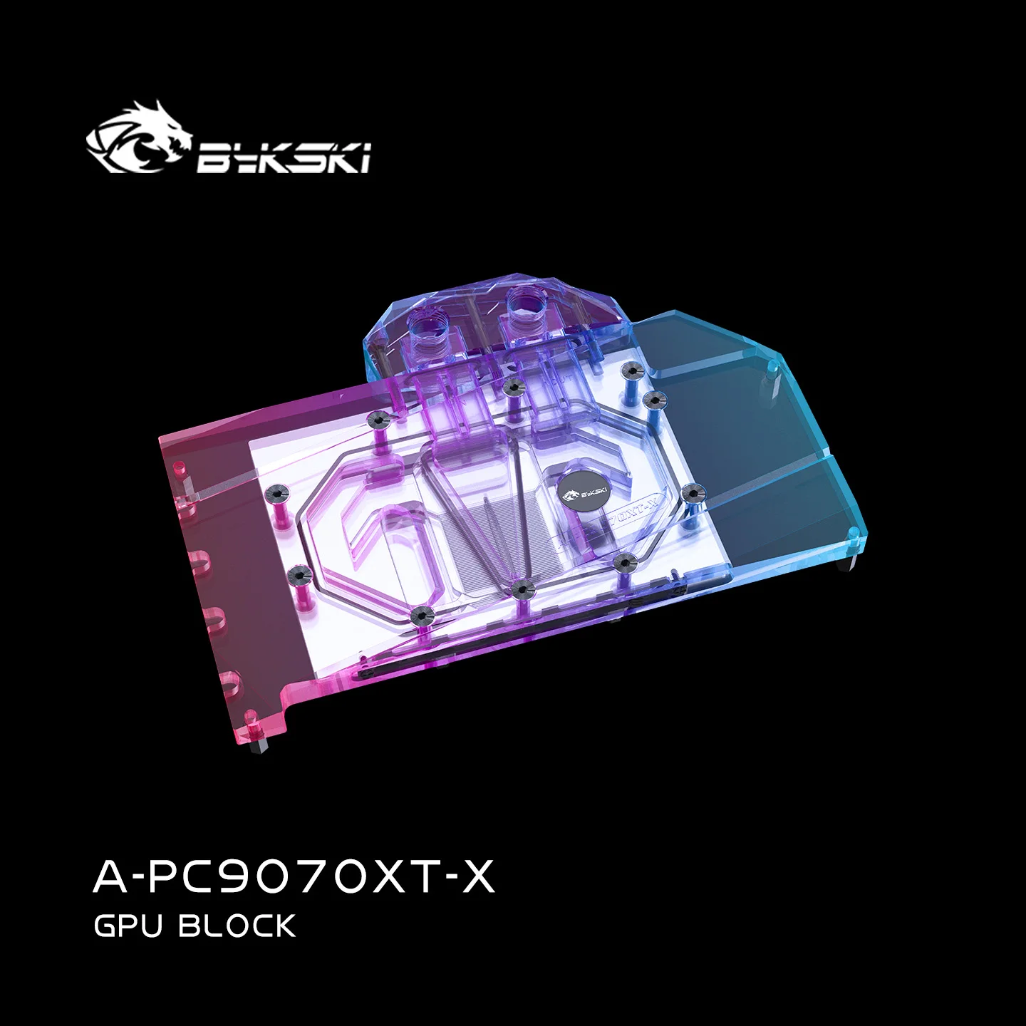 Фото Блок графического процессора Bykski для PowerColor Reaper/Hellohound RX 9070 XT/водяное охлаждение видеокарты/медный радиатор A-PC9070XT-X №5