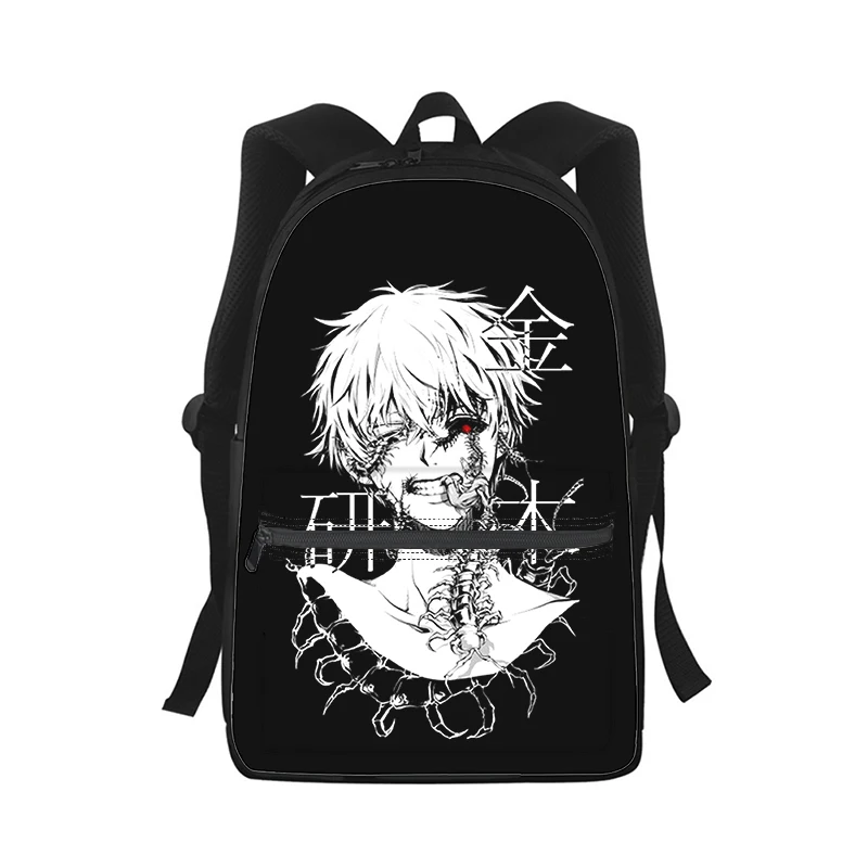 Anime Tokyo Ghouls Men Women Backpack 3D Print Fashion Student School Bag Laptop Backpack Kids Travel Shoulder Bag