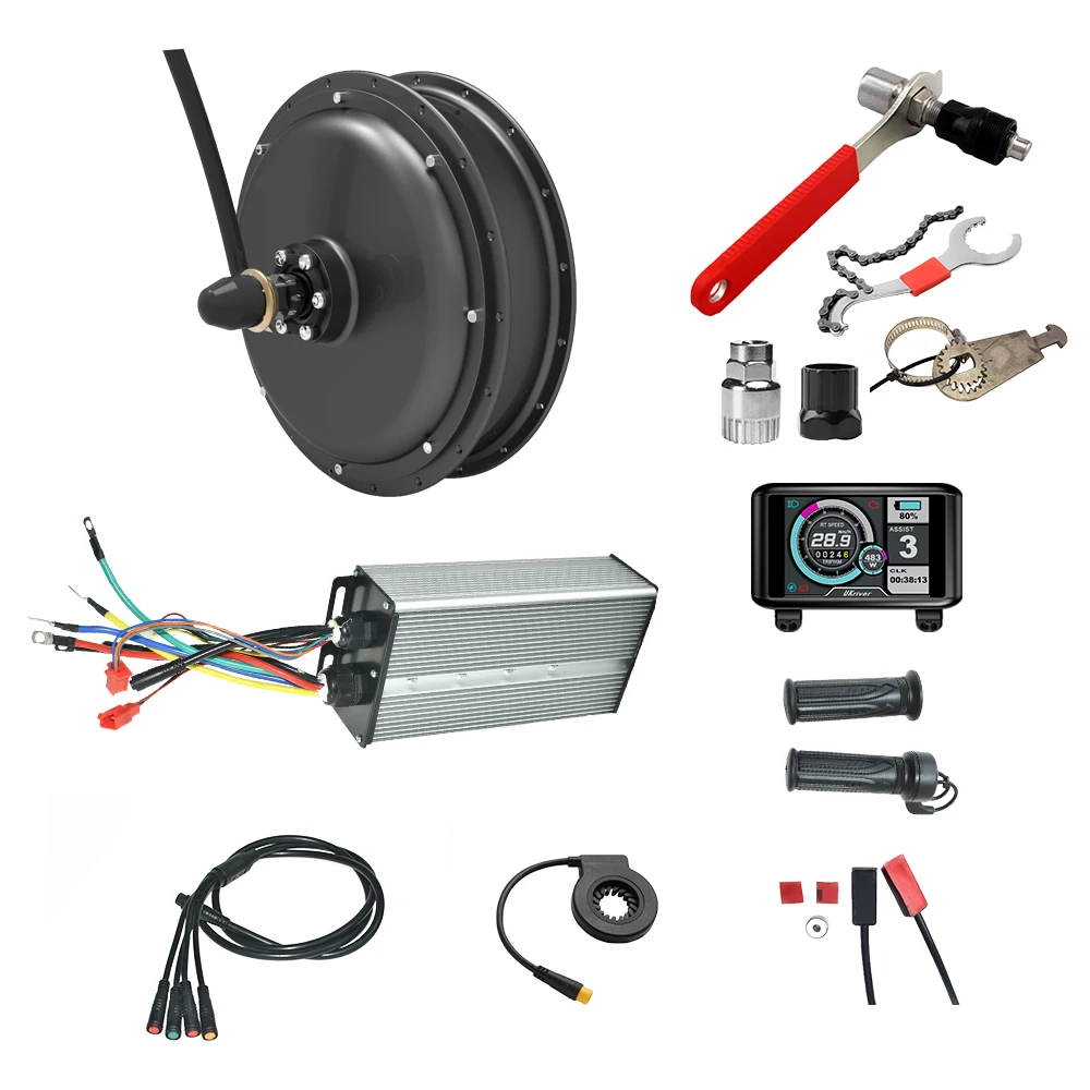 Мотор 72v 3000w редукторный на электробайк