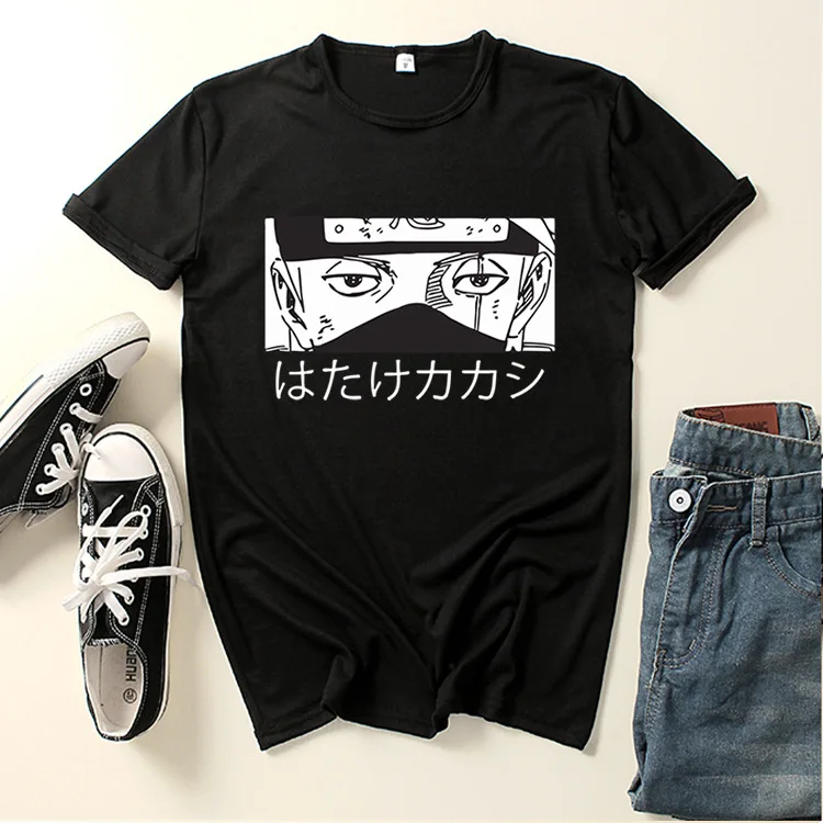 

Naruto Short-sleeved Printed T-shirt Men's and Women's Anime New Style Japanese Top Streetwear Women Japanese Streetwear