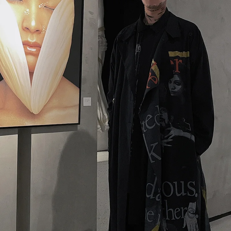 

Yohji Japan Korean Owen Style Clothes men's wind coat for men oversize men's clothing