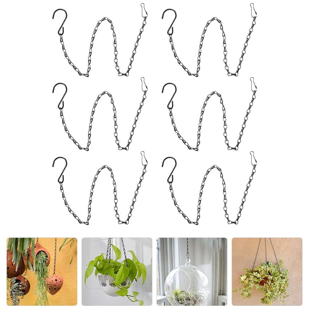 6 шт. подвесная цепочка для цветочного горшка сменные вешалки кормушки колибри