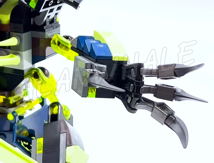 757 шт. Shinobi Titan Mech Battle Zane Robots Posable Arms Legs Cave 10399 Набор строительных блоков совместимый
