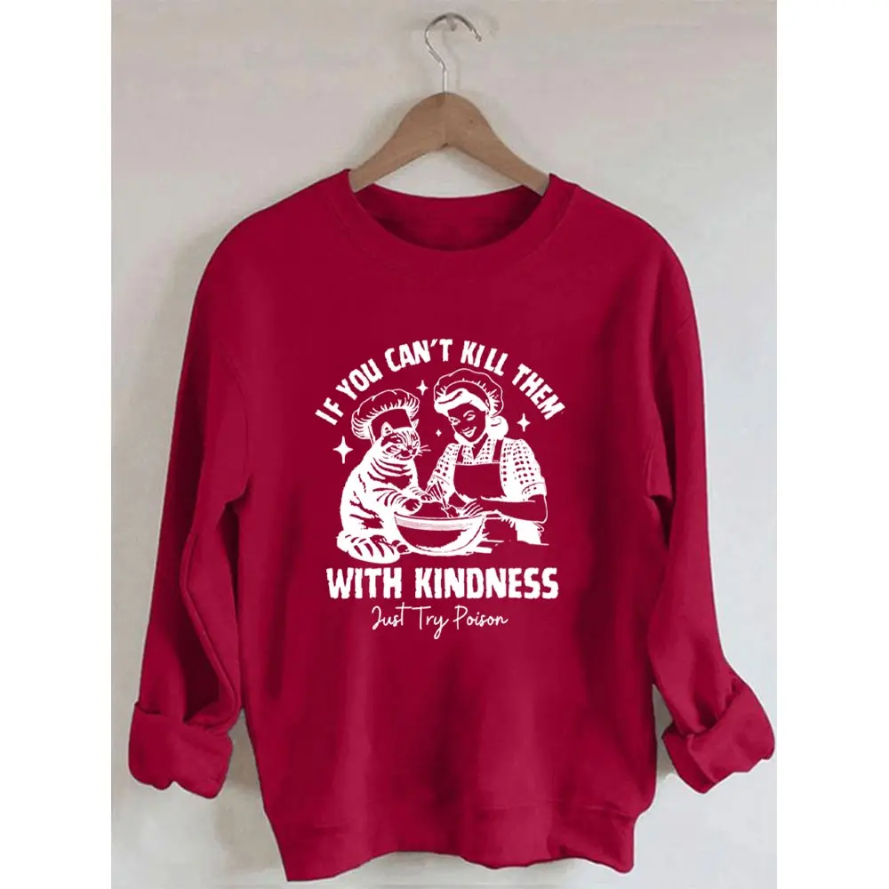 Свитшот с длинным рукавом и принтом Будьте добры