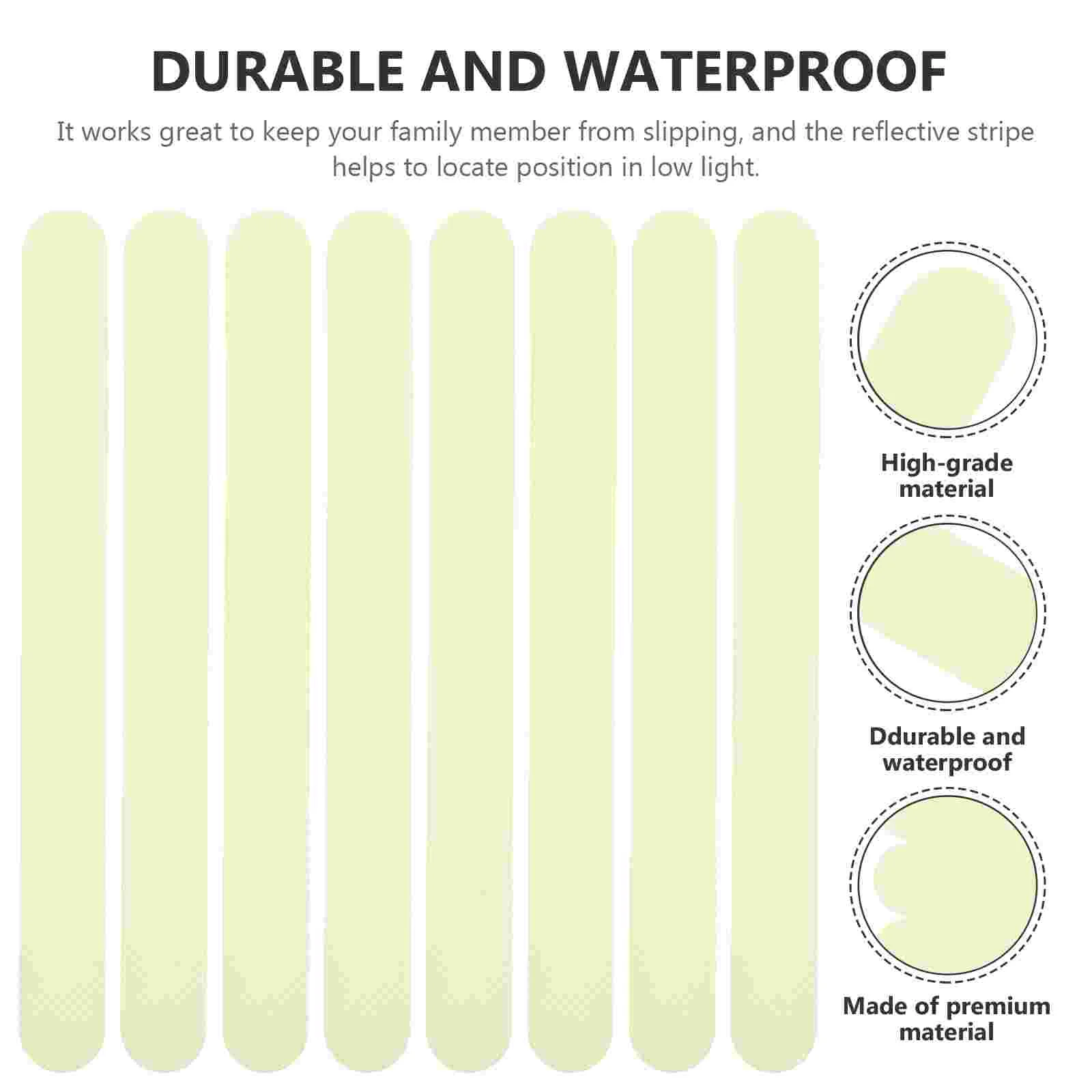 24 шт. противоскользящие полосы нескользящие полоски светоотражающие