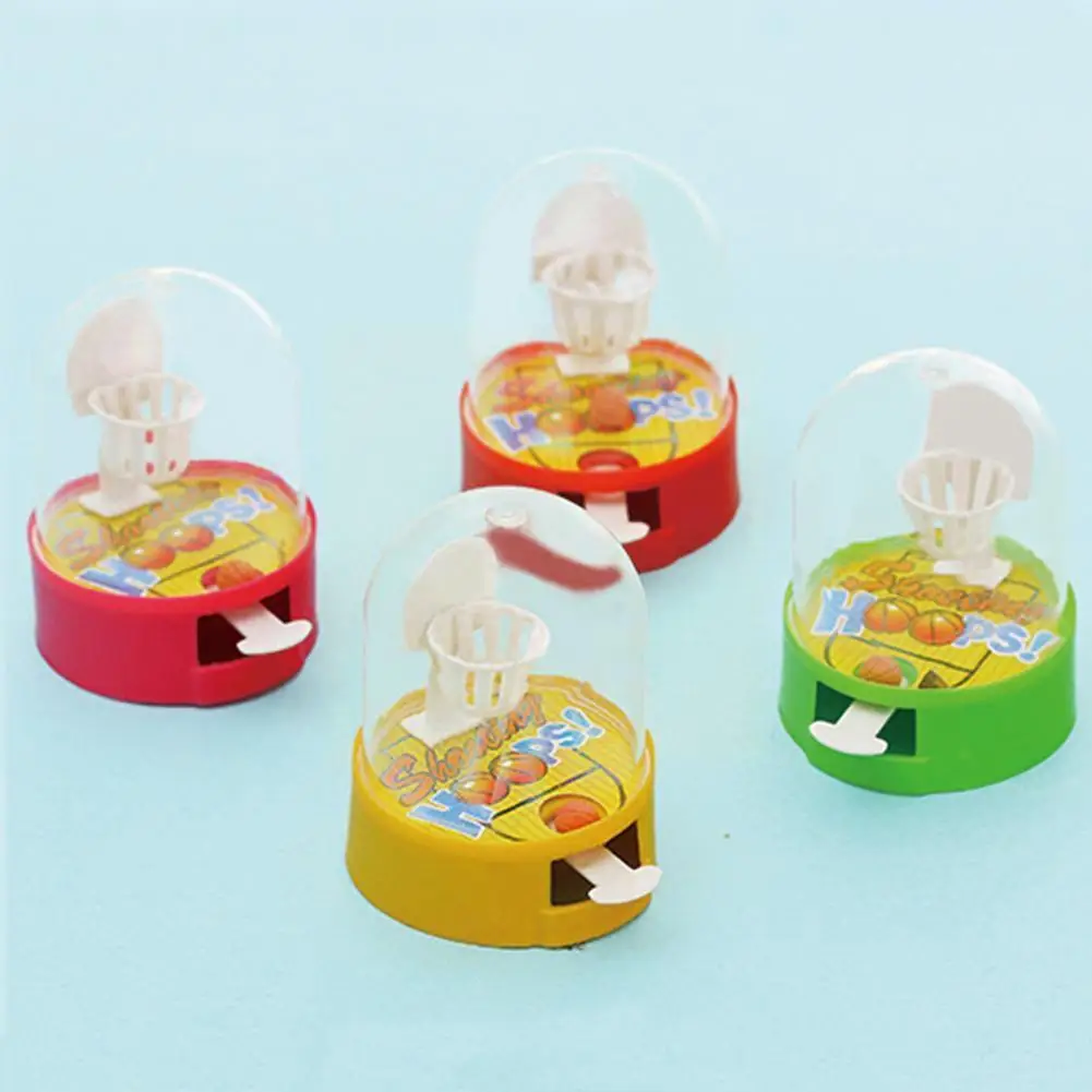

1pcs Mini Finger Basketball Shooting Machine Desktop Party Educational Toys Ball Unloading Game Color Interactive Random X6u9
