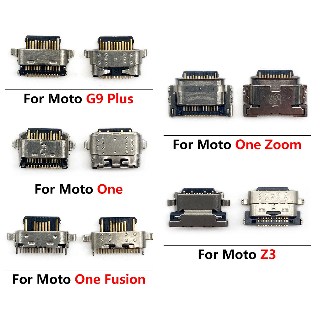 

2 шт. USB-разъем для зарядки для Moto G60S G60 G10 G20 G30 G50 G100 Z3 G9 Plus Power One Fusion Zoom USB-порт