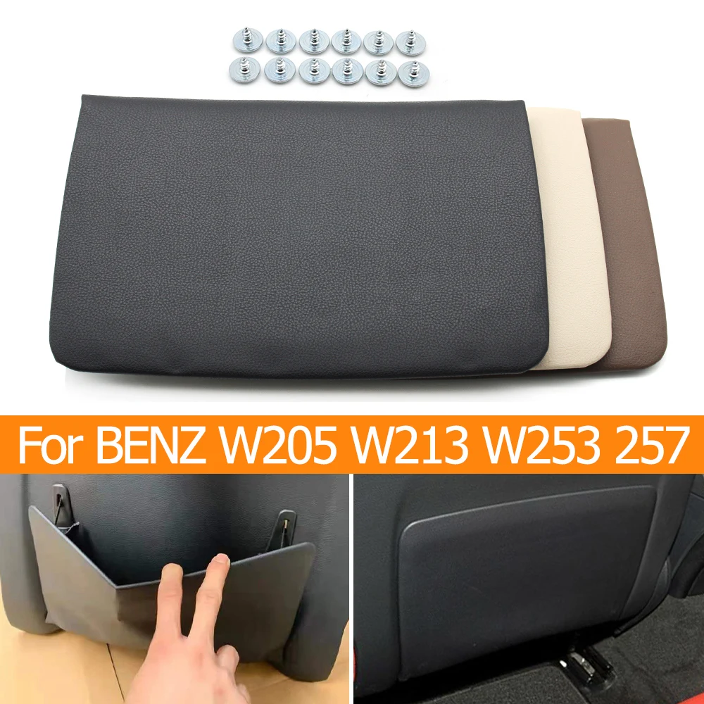 

Car Seat Back Panel Leather Backrest Storage Pocket Cover For Mercedes Benz C E GLC CLS Class W205 W213 W253 W257 2059105320