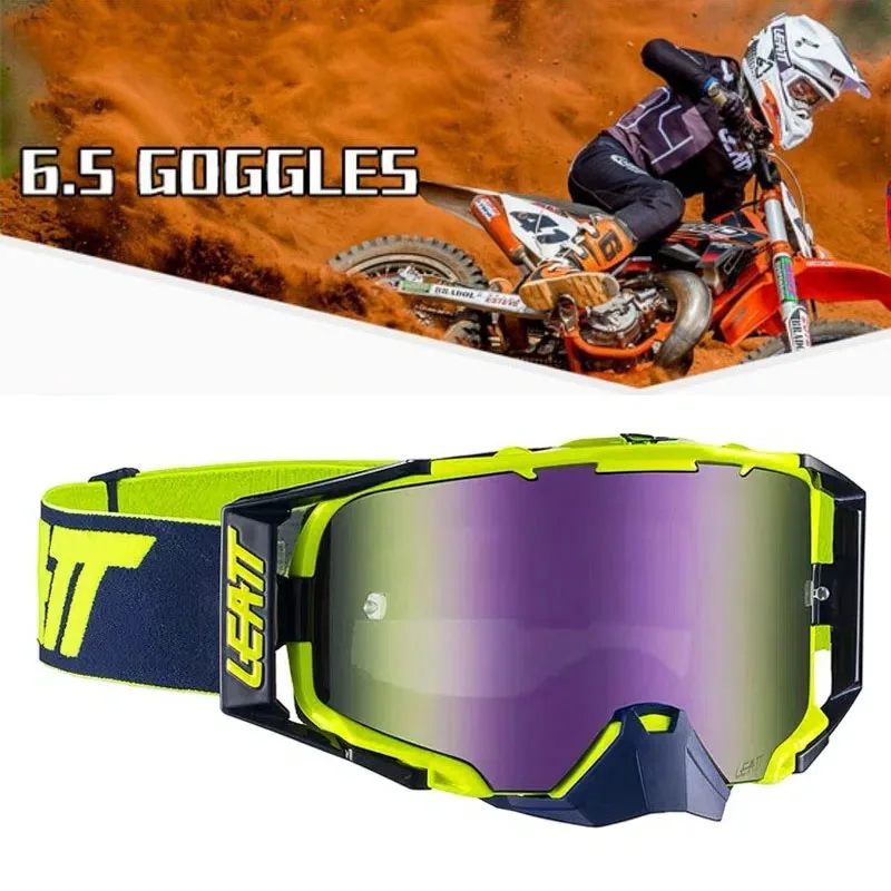 

South Africa LEATT off-road motorcycle 6.5 Goggles VELOCITY pull helmet double layer anti fog goggles breathable male