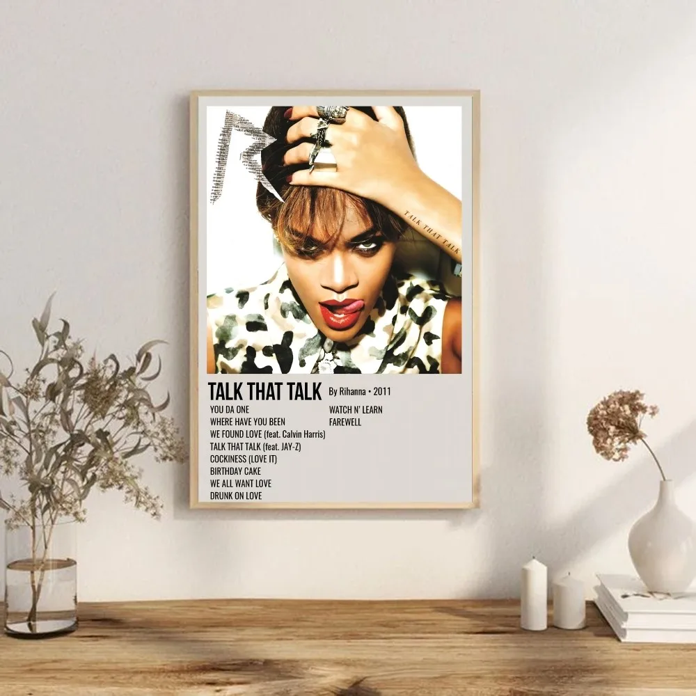 Singer R-RIHANNA DIY липкий плакат белая бумага печатные плакаты художественное