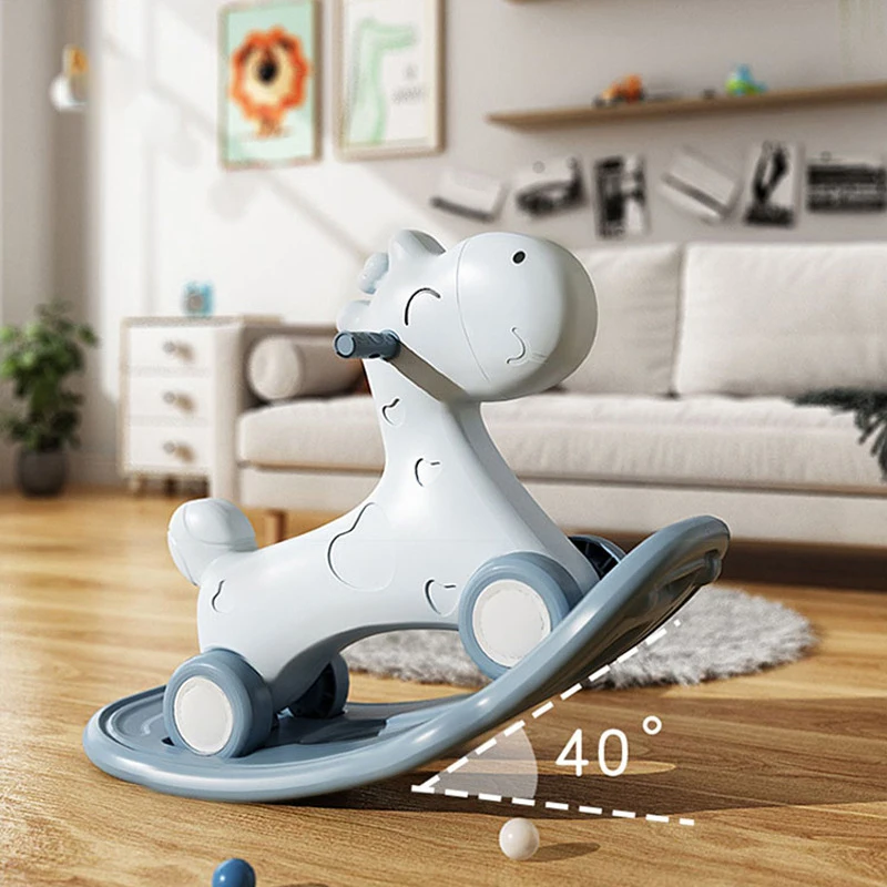 

Детская лошадка-качалка 2-в-1, балансировочная лошадь для детей, лошадка-качалка и скользящая с колесами, кресло-качалка, игрушки для катания в помещении