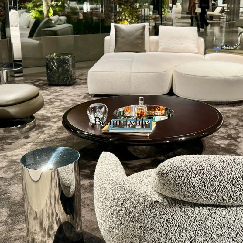 Высококачественный красный итальянский журнальный столик Ziluo для квартиры виллы