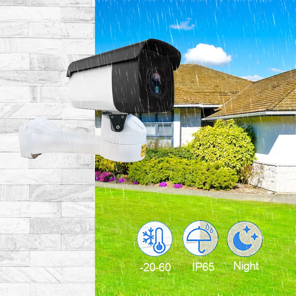 Pаспродажа Уличная камера видеонаблюдения H.265, сетевая видеокамера 8 Мп, 4K, PTZ, функция ночного видения, зум 36x, автофокус, POE, совместима с Onvif