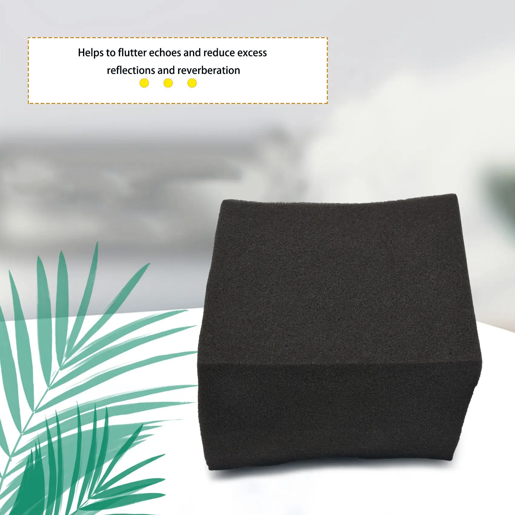 Акустическая пена 16 шт./комплект 12 шт. басовая ловушка настенная + 4 квадратная