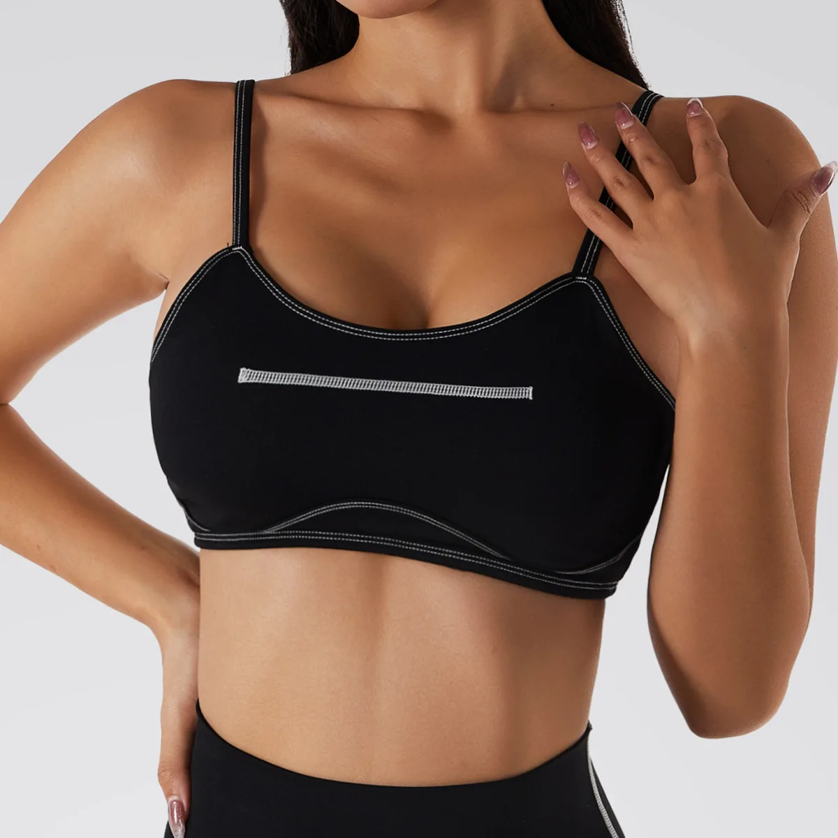 

Women Gym Sports Bra Breathable Sexy Black Running Bra Push Up Fitness Bra Crop Top Yoga Athletic Sportswear Tops