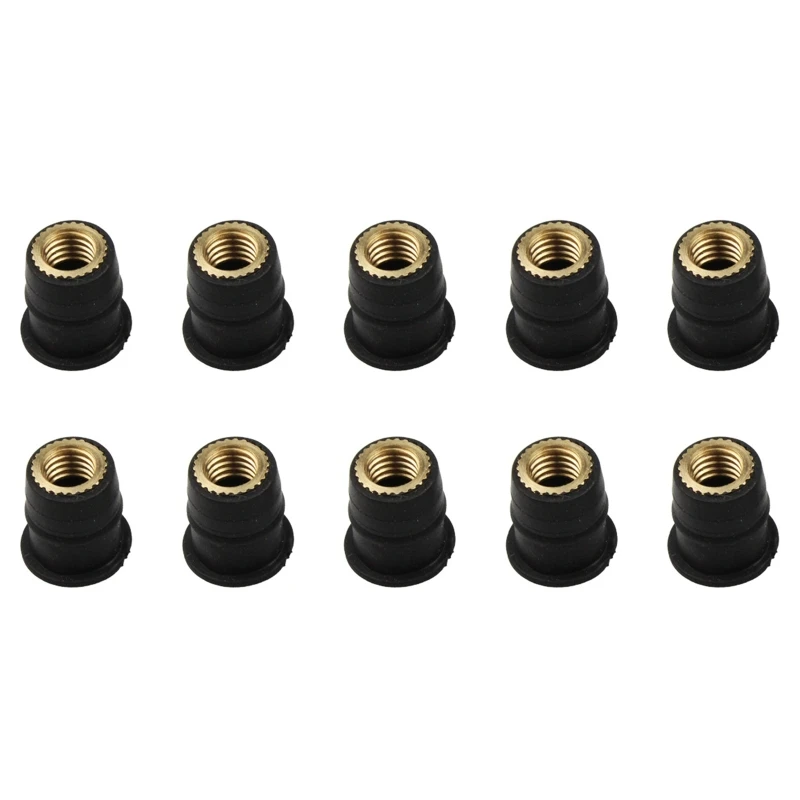 

10 шт., Резиновые заклепки для лобового стекла мотоцикла, 5 мм