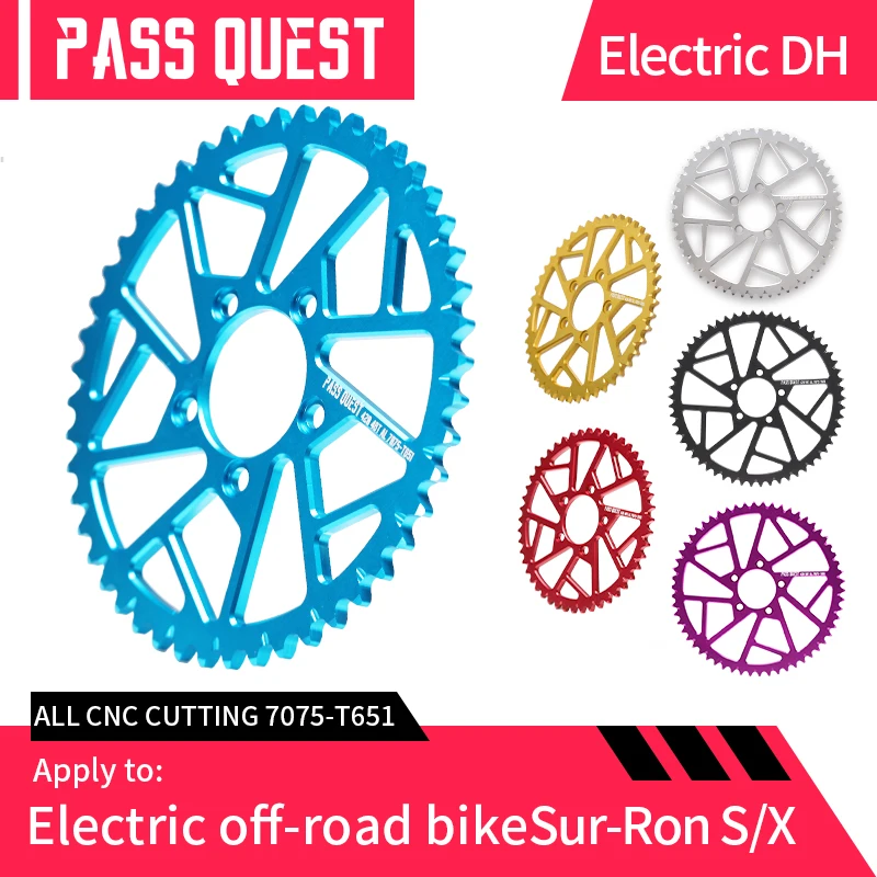 

PASS QUEST Electric Bike Light Bee 48T 52T 58T motorcycle Sprocket For Sur-Ron Light Bee X S Off-Road Electric bike Chainring