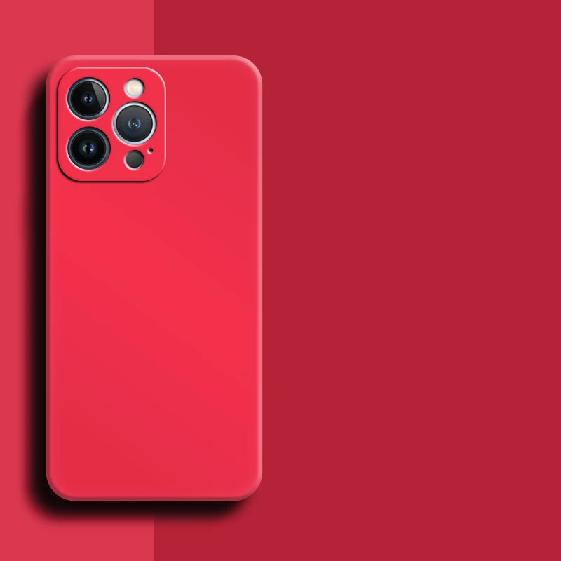 For iPhone 13 Pro Max Case iPhone 11 12 13 14 Pro Cover New Liquid Silicone Shockproof Bumper For iPhone XS 11 12 13 14 Pro Max