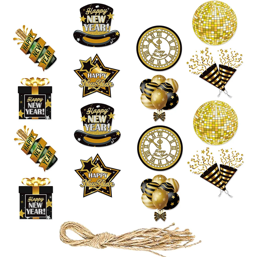 

16 Pcs Chinese New Year Decor The Gift Indoor Hanging Decoration Festival Tree Ornament Paper Pendant Decorations