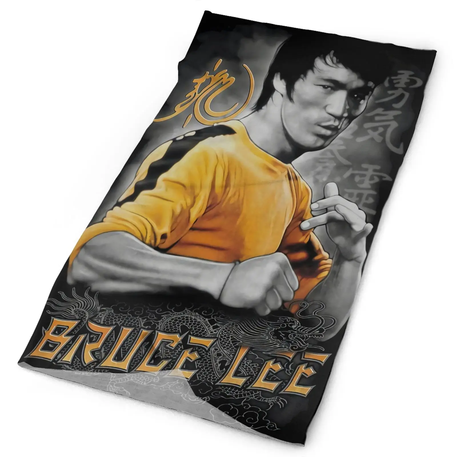 

Bruce Lee Yellow Dragon Men's Bandana Balaclava Mask Winter Woman Scarf Bandana Snowboard Balaclava Tourism Scarf Buff On Neck