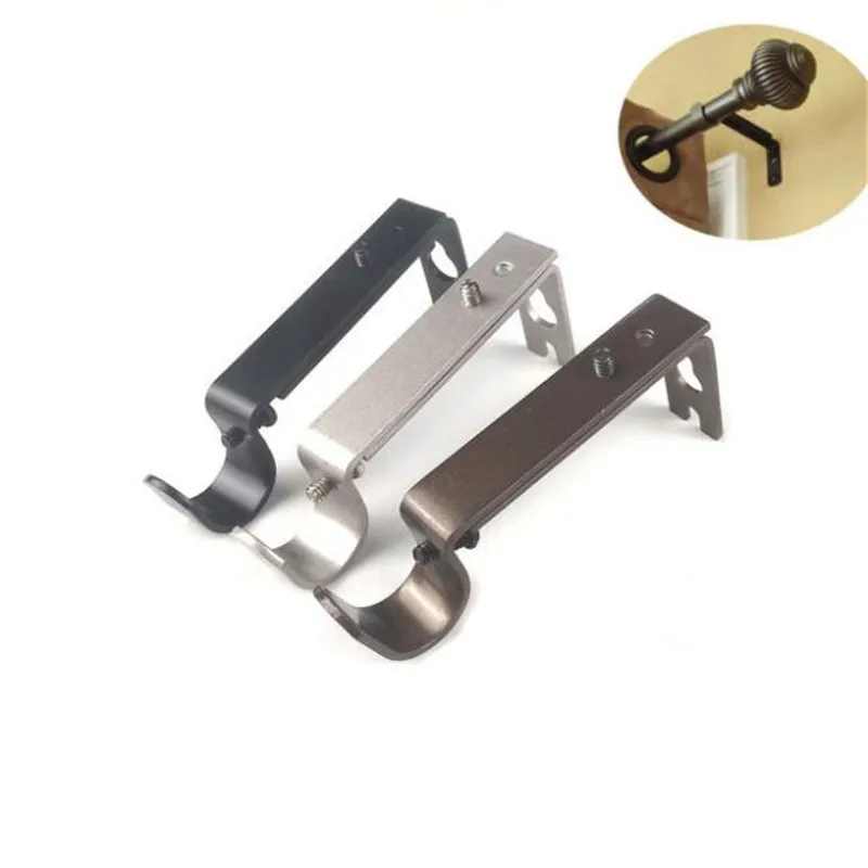 

Adjustable Hook Window Accessories Hanging DIY Metal Structure Sturdy Curtain Rod Bracket Holder Decorative Support Fixed