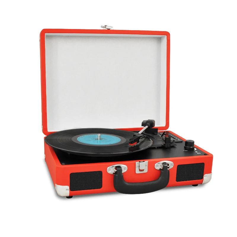 

Fashion Design Custom Bluetooth 3 Speeds LP Vinyl Player Electric Modern Gramophone Turntable Record Player